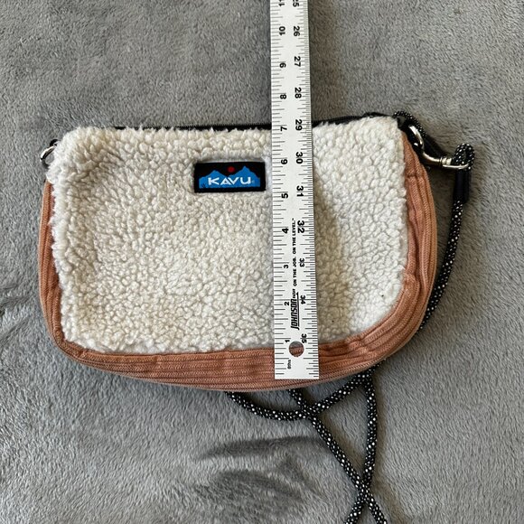 Kavu So Snuggy Crossbody Bag Cream Corduroy Tan Purse Handbag - Picture 6 of 6